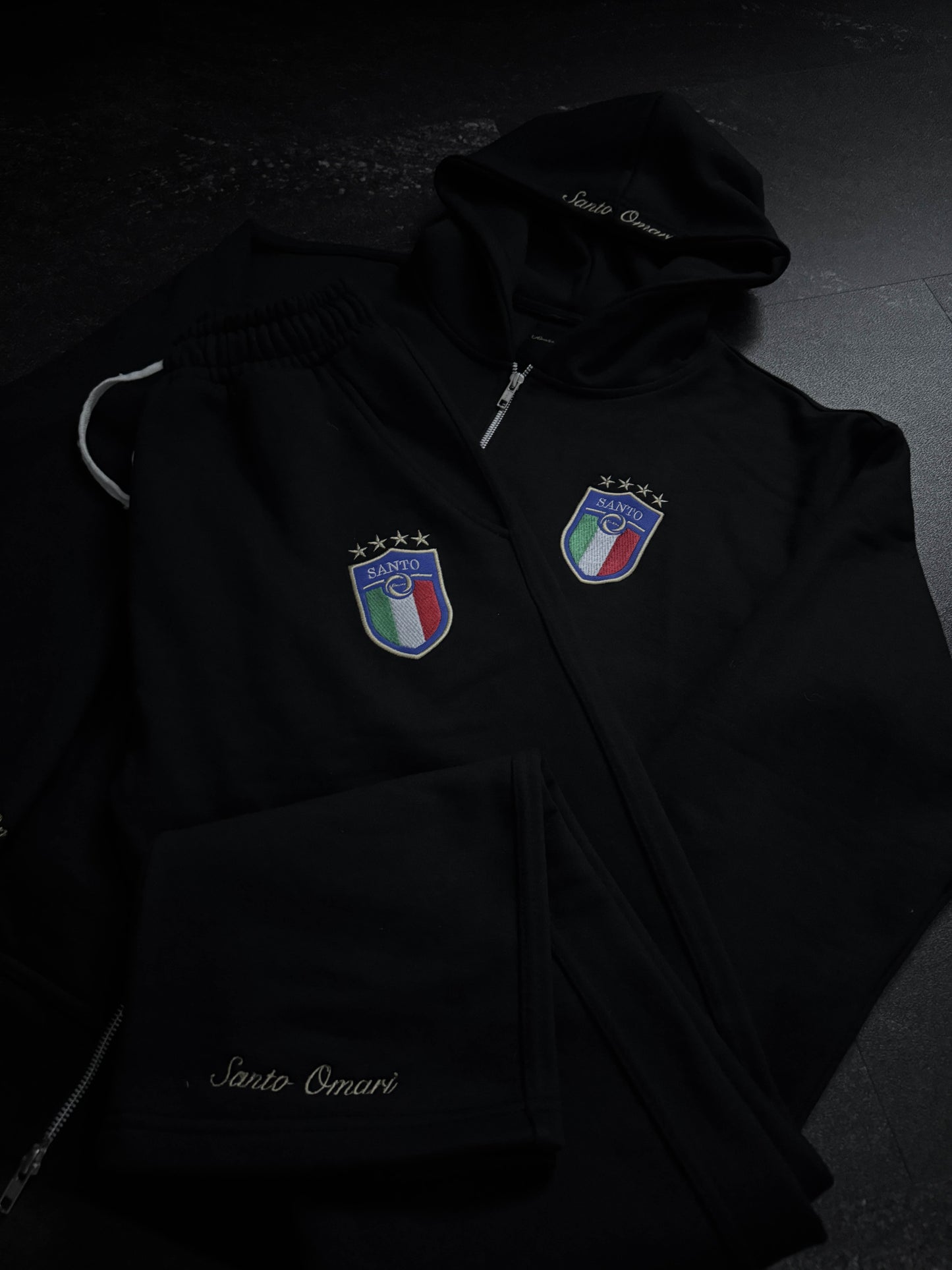 Santo "Italia" Black Flared pants